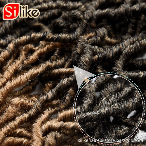 Dreadlocks Hair Extensions Curly Crochet hair18inch 21 Stands/Pack  Faux Locs Synthetic Crochet Nu Locs  Bobbi Boss  Braid hair